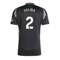 Dres Arsenal William Saliba #2 Preč 2024-25 Krátky Rukáv